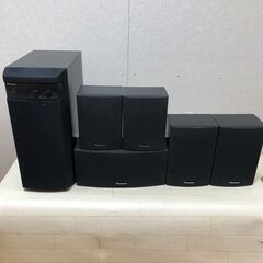 Pioneer パイオニア サラウンドスピーカーセット S-W3 サブウーファー + S-ST01 センターフロントリア 5.1ch ホームシアター 音出し確認済　【糸島市内 送料無料】250907-2-③の画像