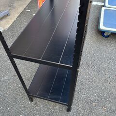 【ジモティー割引あり】【ジャングルジャングル守口店】スチールラック　ブラック　W80×D40×H165.5の画像