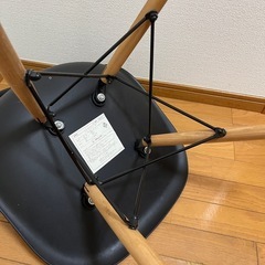ニトリ　チェア・椅子　ブラックの画像