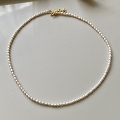 新品未使用 パールネックレス&ピアスの画像