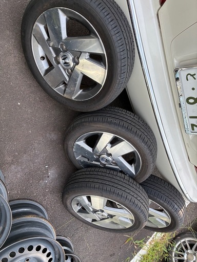溝タップリ！タイヤ付きホンダ純正ホイールセット♪165/55R14