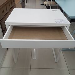 ★リユースのサカイ日立店★HJ7671 IKEA デスク ホワイト H75.5×D50×W73.5 クリーニング済み の画像