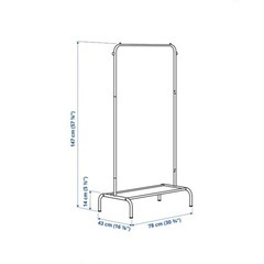 IKEA イケア　コート掛け　洋服ラックの画像