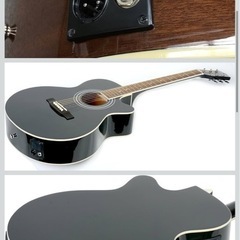 Sepia Crue セピアクルー エレクトリックアコースティックギター 初心者入門エントリーセット EAW-01/BK ブラックの画像
