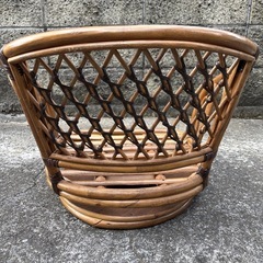 ラタン風回転チェアの画像