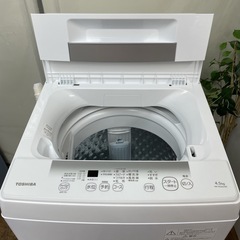R734 ☀️ 2023年製の高年式♪ TOSHIBA 洗濯機（洗濯4.5㎏) AW-45GA2 ⭐ 動作確認済 ⭐ クリーニング済の画像