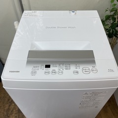 R734 ☀️ 2023年製の高年式♪ TOSHIBA 洗濯機（洗濯4.5㎏) AW-45GA2 ⭐ 動作確認済 ⭐ クリーニング済の画像