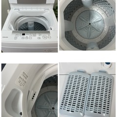 R734 ☀️ 2023年製の高年式♪ TOSHIBA 洗濯機（洗濯4.5㎏) AW-45GA2 ⭐ 動作確認済 ⭐ クリーニング済の画像