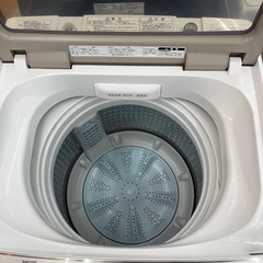 ☆ドリーム荒牧店☆ジモティー割引有☆【クリーニング済】アクア/7.0kg洗濯機/AQW-P7MJ(W)/ 2022の画像