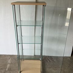 ショーケース　高さ120㎝　幅43㎝　奥行37㎝　コレクションケース　ガラス　お近くなら無料配達いたしますの画像