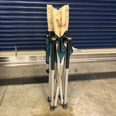 コールマン キッズスリムキャプテンチェア(グリーン/ベージュ) の画像