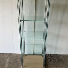 ショーケース　高さ120㎝　幅43㎝　奥行37㎝　コレクションケース　ガラス　お近くなら無料配達いたしますの画像