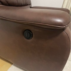 電動リクライニングソファー①の画像
