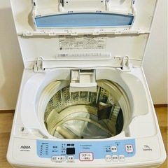 【無料配送あり】AQUA 7kg 洗濯機 2014年製の画像