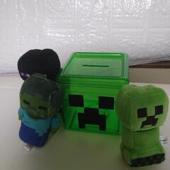 決まりましたマイクラミニぬいぐるみと貯金箱の画像