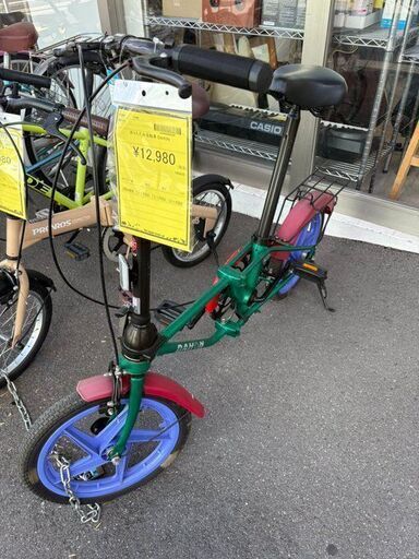 J2093【リユースのサカイ柏店】 折りたたみ自転車　DAHON  グリーン　　クリーニング、簡易メンテナンス済み　★店頭にて試乗可★  中古自転車 　流山市 中古自転車 松戸市 中古自転車 我孫子市 中古自転車 船橋市 中古自転車 守谷市 中古自転車 取手市 中古自転車