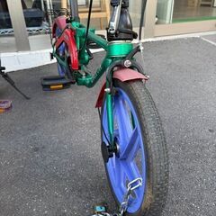 J2093【リユースのサカイ柏店】 折りたたみ自転車　DAHON  グリーン　　クリーニング、簡易メンテナンス済み　★店頭にて試乗可★  中古自転車 　流山市 中古自転車 松戸市 中古自転車 我孫子市 中古自転車 船橋市 中古自転車 守谷市 中古自転車 取手市 中古自転車　の画像