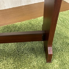 【リユース☆エコちょっぷ】エレクトーン 椅子 ベンチタイプ ブラウン 木製の画像