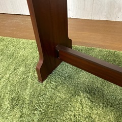 【リユース☆エコちょっぷ】エレクトーン 椅子 ベンチタイプ ブラウン 木製の画像