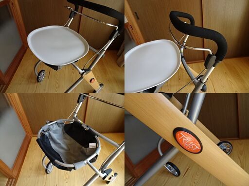 ほぼ新品■竹虎■ブレーキ＆トレイ付■室内用歩行車■トラストケアウォーカー「レッツゴー」■定価44550円（税込）