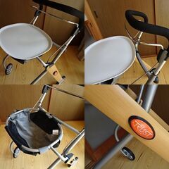 ほぼ新品■竹虎■ブレーキ＆トレイ付■室内用歩行車■トラストケアウォーカー「レッツゴー」■定価44550円（税込）の画像