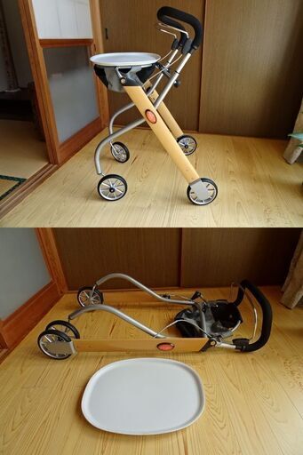 ほぼ新品■竹虎■ブレーキ＆トレイ付■室内用歩行車■トラストケアウォーカー「レッツゴー」■定価44550円（税込）