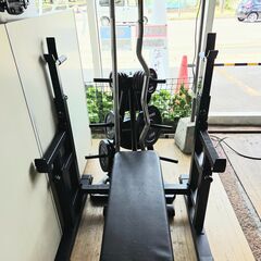 【愛品館 市原店】✔店頭取引限定✔バーベル ラック ベンチプレスラック ベンチセットホームジム の画像