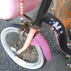 ミニー 自転車 訳あり 無料で差し上げますの画像
