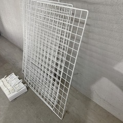 【大人気 ワイヤーネット セット】ジョイント＋フック付き！柵 犬用 猫用 ペット用品 ワイヤーの画像