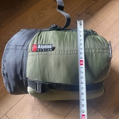 アウトドア キャンプ アルパインデザイン シュラフ 寝袋の画像