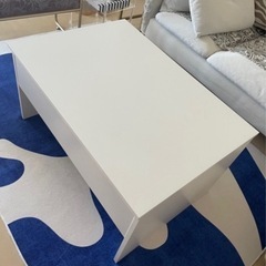 
STAVALL IKEA　エスタヴァル 調節可能ローテーブル, ホワイト完成品の画像