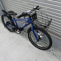 E480★　10000円★整備済み 中古子供自転車 ジュニアマウンテン　DRIDE　ブルー【20インチ 】の画像