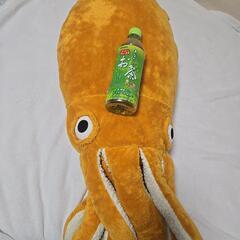 ※破けあり　大きいいかのぬいぐるみの画像