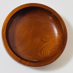 ケヤキ 木製皿 未使用保管品の画像