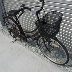 E481　★限定特価★ 中古自転車 ママチャリ　エンジ【24インチ　軽快車 】の画像