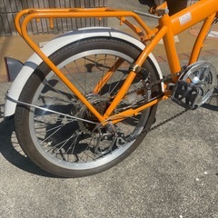 折りたたみ自転車 duomo 206 オレンジの画像