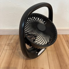 【美品】サーキュレーター❗️2024年製 持ち運び 黒 扇風機 空調 アウトドアの画像