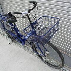 E485　★限定特価　整備済み★ブリヂストン　ステップクルーズ　ブルー★ 中古自転車 【26インチ】の画像