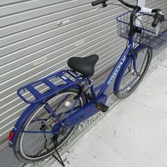 E485　★限定特価　整備済み★ブリヂストン　ステップクルーズ　ブルー★ 中古自転車 【26インチ】の画像