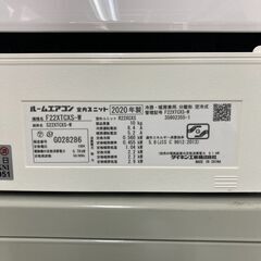 K06487 中古エアコン ダイキン 2020年製 主に6畳用 冷房能力 2.2KW / 暖房能力 2.2KWの画像