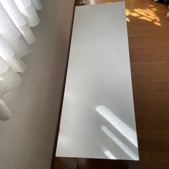 IKEA イケア　ホワイト　ベンチの画像