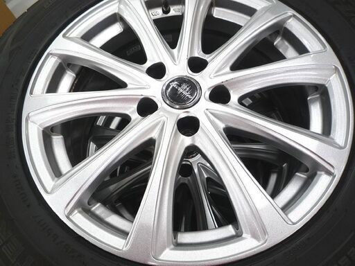 スタッドレスタイヤ付きホイール4本セット HOT STUFF EXCEEDER 17×7.0J 5H 114.3 IN 38 225/65R17 SJ8 2019年 中古 苫小牧西店