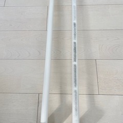 ★0円【お譲りします】突っ張り棚 ラック 突っ張りポール 荷物棚 収納 ラック 網棚 ホワイト　70〜130cm 伸縮の画像