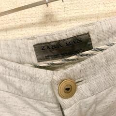 良品】ZARA MAN ライトグレー ショートパンツの画像
