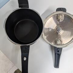 片手圧力鍋　３.５L　マ・ローニエ　ステンレス 髙敏　LEBEN　中古　リサイクルショップ宮崎屋住吉店25.9.7の画像