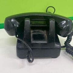 昭和レトロ 】アンティーク 黒電話 インテリア ダイヤル式 電話機 ヴィンテージ ダイヤル式電話 動作未確認 日本電信電話株式会社の画像