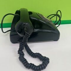 昭和レトロ 】アンティーク 黒電話 インテリア ダイヤル式 電話機 ヴィンテージ ダイヤル式電話 動作未確認 日本電信電話株式会社の画像