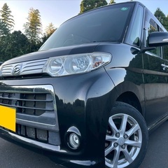 25年式☆月々9千円〜分割可❗️車検2年付き！【名義変更代込み】広い車内！大人気‼️ダイハツ タントカスタム☆HDDナビ付き☆走行中DVD見れます♪ETC付き☆純正アルミ☆便利なスライドドア☆ドライブレコーダー☆そのまま乗って帰れます！の画像