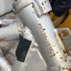 バイクフレーム、エンジン1部の画像