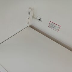 リユースのサカイ栃木店★ジモティ割あり★ NITORI レンジ台 ホワイト W80×D42.3×H115.5 クリーニング済み TC10578の画像